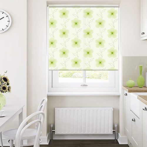 Digital Flowers Green