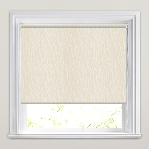 Cream & Silvery Beige Waterproof Bathroom Roller Blinds