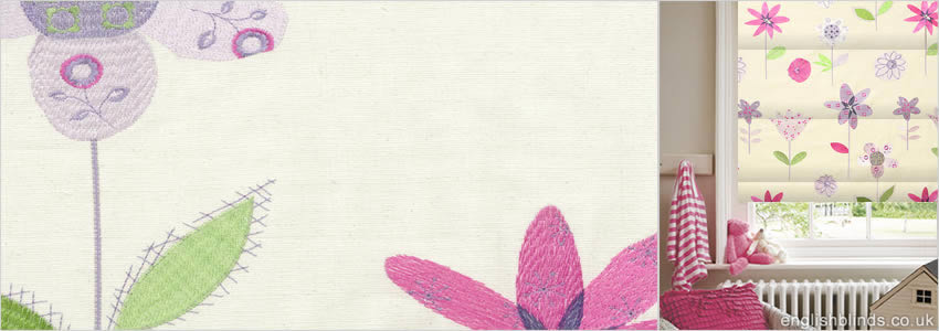 Secret Garden Lavender Roman Blind