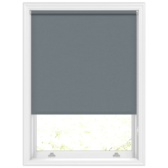 Charcoal, Gunmetal Grey Blackout Roller Blinds, Made to Measure