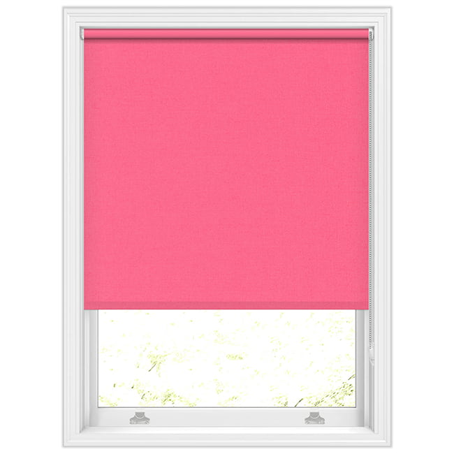 Sweet Dreams Tickled Vibrant Pink Blackout Roller Blinds, Custom Made