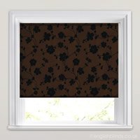 Taffeta Flowers Chocolate
