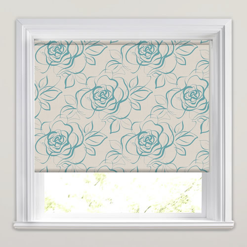 Regale Teal Roller Blind