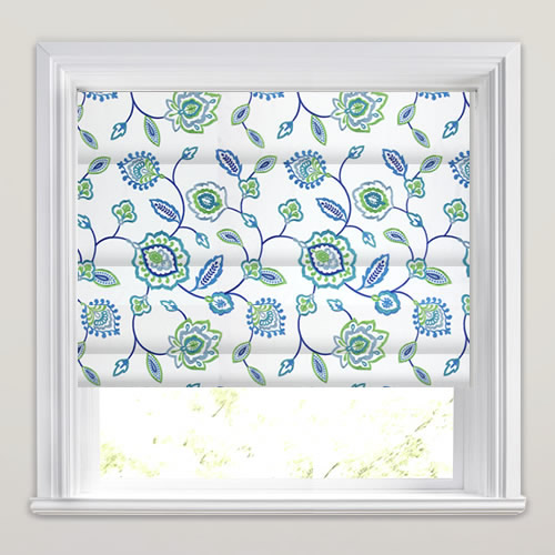 Lovina Indigo Roman Blind