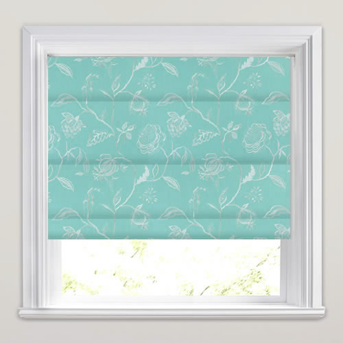 Lahini Turquoise Roman Blind