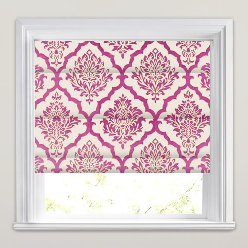 Carvasso Magenta Roman Blind