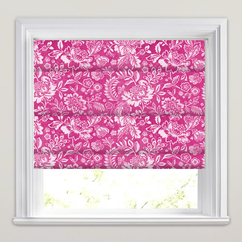 Taranto Magenta Roman Blind