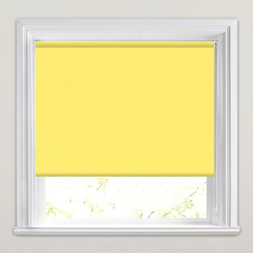 Vibrant Yellow Blackout Roller Blinds, Made to Measure