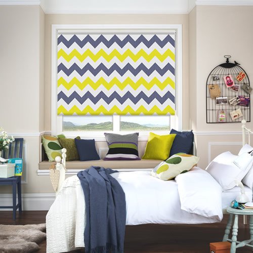 Zigzag Bumblebee Roller Blind