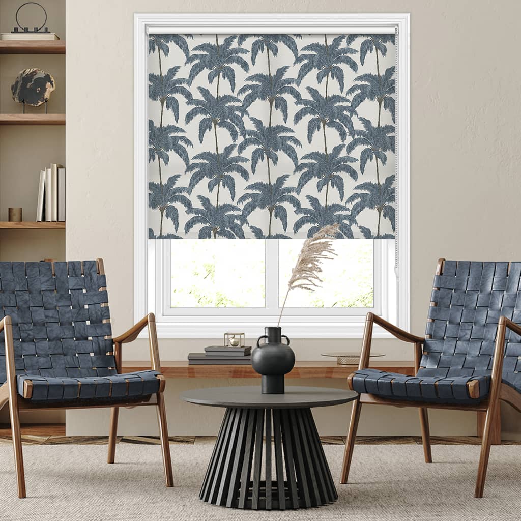 Retro Palm Indigo