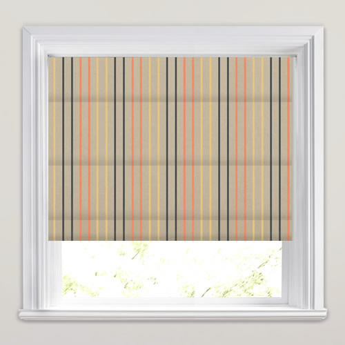 Tuxedo Amber Roman Blind